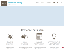Tablet Screenshot of annemariemccoy.com